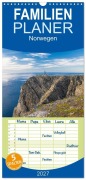 Cover-Bild zum Titel 'Familienplaner 2027 - Norwegen mit 5 Spalten (Wandkalender, 21 x 45 cm) CALVENDO' von 'Hiacynta Jelen'