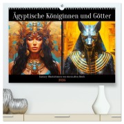 Ägyptische Königinnen und Götter. Fantasy-Illustrationen von einem alten Reich (hochwertiger Premium Wandkalender 2026 DIN A2 quer), Kunstdruck in Hochglanz - Rose Hurley