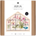 Stickpackung Vorgezeichnet, Orchideen, klein, inkl. Dekostickrahmen Haus Querformat S - 