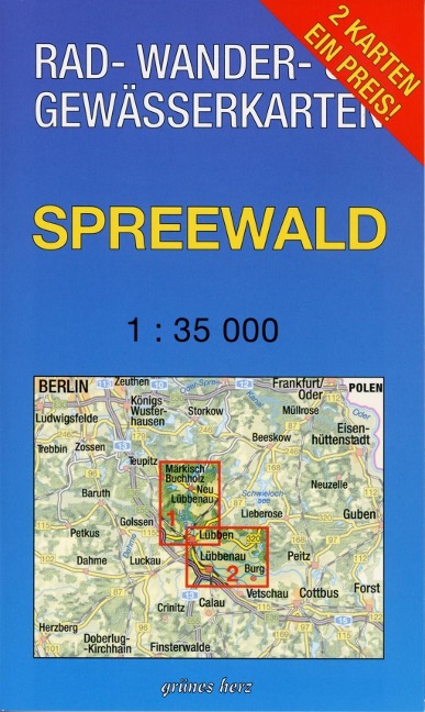 Spreewald 1 : 35 000 Rad-, Wander- und Gewässerkarten-Set - 