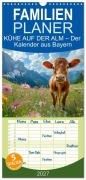 Cover-Bild zum Titel 'Familienplaner 2027 - KÜHE AUF DER ALM - Der Kalender aus Bayern mit 5 Spalten (Wandkalender, 21 x 45 cm) CALVENDO' von 'Mb Fotografie'
