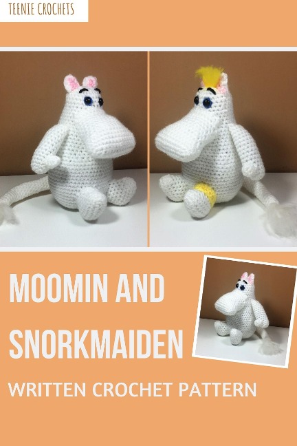 Moomin and Snorkmaiden - Written Crochet Pattern - Teenie Crochets