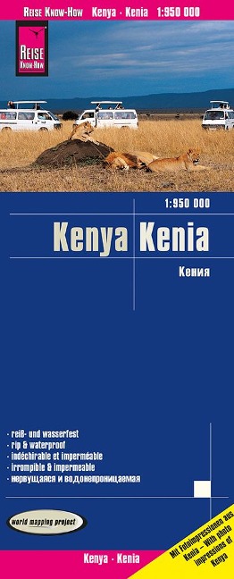 Reise Know-How Landkarte Kenia / Kenya (1:950.000) - 