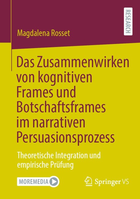 Das Zusammenwirken von kognitiven Frames und Botschaftsframes im narrativen Persuasionsprozess - Magdalena Rosset