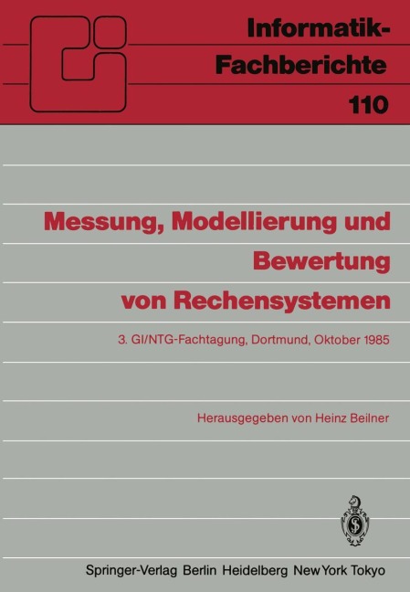 Messung, Modellierung und Bewertung von Rechensystemen - 