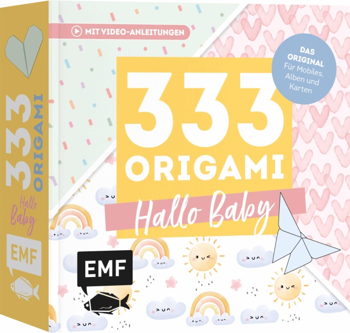 333 Origami - Hallo Baby - Niedliche Papiere zum Basteln von Mobiles, Alben, Karten - 