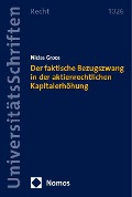 Cover-Bild zum Titel 'Der faktische Bezugszwang in der aktienrechtlichen Kapitalerhöhung' von 'Niclas Groos'