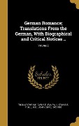 German Romance; Translations From the German, With Biographical and Critical Notices ..; Volume 2 - Thomas Carlyle