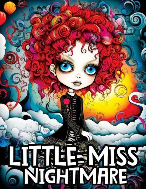 Little Miss Nightmare: A Coloring Book Featuring Cute Spooky Girls on a Mysterious Journey for Stress Relief & Relaxation - Tone Temptress