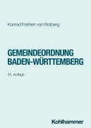 Cover-Bild zum Titel 'Gemeindeordnung Baden-Württemberg' von 'Konrad Freiherr Von Rotberg'