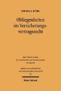 Cover-Bild zum Titel 'Obliegenheiten im Versicherungsvertragsrecht' von 'Giesela Rühl'