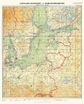LUFT-NAVIGATIONSKARTE: Ostsee-Ostseeländer 1940 (Plano) - 