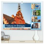 Cover-Bild zum Titel 'Freiburg im Breisgau. Malerische Stadt am Rande des Schwarzwaldes (hochwertiger Premium Wandkalender 2026 DIN A2 quer), Kunstdruck in Hochglanz' von 'Jürgen Wöhlke'