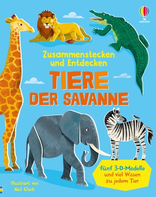 Zusammenstecken und Entdecken: Tiere der Savanne - 