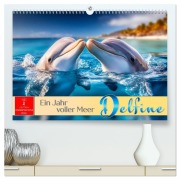 Cover-Bild zum Titel 'Delfine - ein Jahr voller Meer (hochwertiger Premium Wandkalender 2026 DIN A2 quer), Kunstdruck in Hochglanz' von 'Roder Roder'