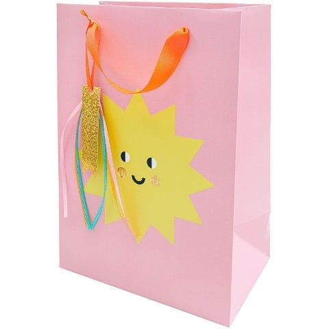 Geschenktüte Happy Birthday, Sonne, M, FSC MIX - 