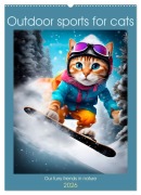 Cover-Bild zum Titel 'Outdoor sports for cats (Wall Calendar 2026 DIN A2 portrait), CALVENDO 12 Month Wall Calendar' von 'Melanie Viola'