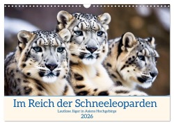 Cover-Bild zum Titel 'Im Reich der Schneeleoparden (Wandkalender 2026 DIN A3 quer), CALVENDO Monatskalender' von 'Claudia Kleemann'