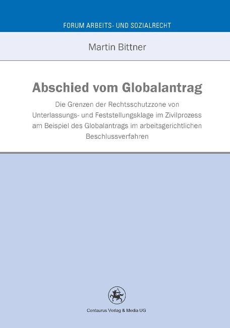 Abschied vom Globalantrag - Martin Bittner
