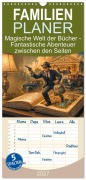 Cover-Bild zum Titel 'Familienplaner 2027 - Magische Welt der Bücher - Fantastische Abenteuer zwischen den Seiten mit 5 Spalten (Wandkalender, 21 x 45 cm) CALVENDO' von 'Anja Frost'