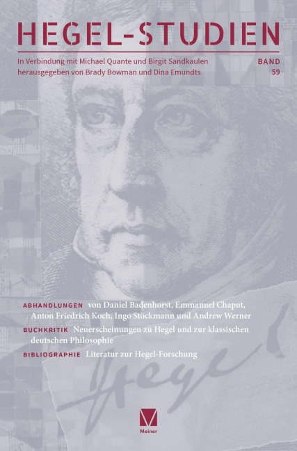 Hegel-Studien Band 59 - 