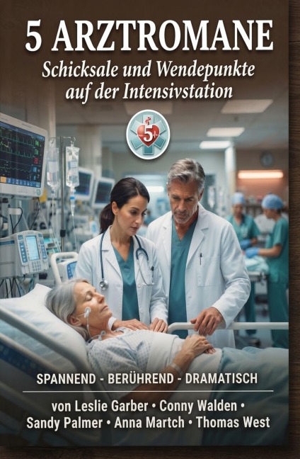 5 Arztromane: Schicksale und Wendepunkte auf der Intensivstation - Leslie Garber, Sandy Palmer, Thomas West, Conny Walden, Anna Martach