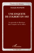 Cover-Bild zum Titel 'Une enquête de Colbert en 1665' von 'Christophe Blanquie'