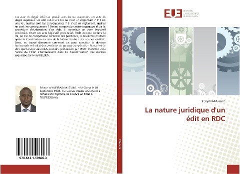 La nature juridique d'un édit en RDC - Séraphin Muzuka
