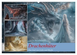 Cover-Bild zum Titel 'Drachenhüter (Wandkalender 2026 DIN A2 quer), CALVENDO Monatskalender' von 'Steffen Gierok-Latniak'