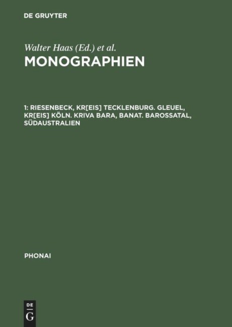 Riesenbeck, Kr[eis] Tecklenburg. Gleuel, Kr[eis] Köln. Kriva Bara, Banat. Barossatal, Südaustralien - 