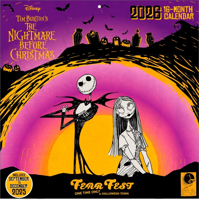 THE NIGHTMARE BEFORE CHRISTMAS - Broschürenkalender im Format 30 x 30 - 