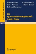 Cover-Bild zum Titel 'Die Approximationseigenschaft lokaler Ringe' von 'H. Kurke, G. Pfister, T. Mostowski, M. Roczen, D. Popescu'