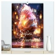 Cover-Bild zum Titel 'Süßes Feuerwerk (hochwertiger Premium Wandkalender 2026 DIN A2 hoch), Kunstdruck in Hochglanz' von 'Cathrin Illgen'