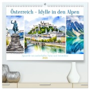 Cover-Bild zum Titel 'Österreich - Idylle in den Alpen (hochwertiger Premium Wandkalender 2026 DIN A2 quer), Kunstdruck in Hochglanz' von 'Claudia Kleemann'