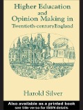 Cover-Bild zum Titel 'Higher Education and Policy-making in Twentieth-century England' von 'Harold Silver'