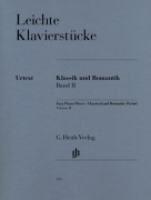 Cover-Bild zum Titel 'Leichte Klavierstücke - Klassik und Romantik - Band II' von 'Ludwig van Beethoven, Robert Schumann, Peter Iljitsch Tschaikowsky, Johannes Brahms, Frédéric Chopin'