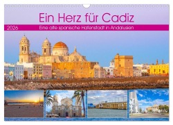 Cover-Bild zum Titel 'Ein Herz für Cadiz (Wandkalender 2026 DIN A3 quer), CALVENDO Monatskalender' von 'Christa Kramer'