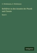 Cover-Bild zum Titel 'Beiblätter zu den Annalen der Physik und Chemie' von 'G. Wiedemann, E. Wiedemann'
