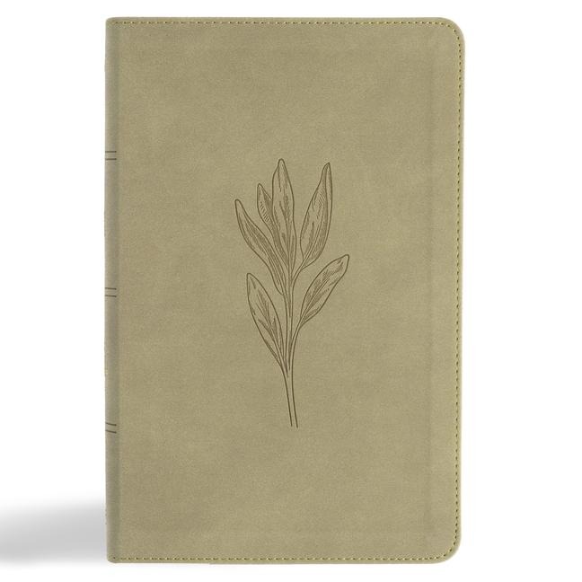 KJV Single-Column Personal Size Bible, Sage Suedesoft Leathertouch - Holman Bible Publishers