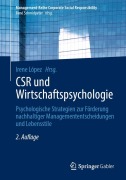 Cover-Bild zum Titel 'CSR und Wirtschaftspsychologie' von ''