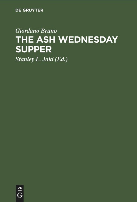 The Ash Wednesday Supper - Giordano Bruno