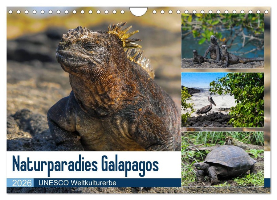 Naturparadies Galapagos - UNESCO Weltkulturerbe (Wandkalender 2026 DIN A4 quer), CALVENDO Monatskalender - Photoemotion. com Photo4emotion. com