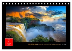 Cover-Bild zum Titel 'Brasilien - Natur, Kultur und Lebensfreude (Tischkalender 2026 DIN A5 quer), CALVENDO Monatskalender' von 'Peter Roder'