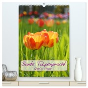 Cover-Bild zum Titel 'Bunte Tulpenpracht (hochwertiger Premium Wandkalender 2026 DIN A2 hoch), Kunstdruck in Hochglanz' von 'Gisela Kruse'