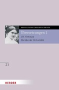 Cover-Bild zum Titel 'Übersetzung von John Henry Newman, Die Idee der Universität' von 'Edith Stein'