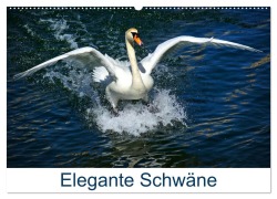 Cover-Bild zum Titel 'Elegante Schwäne (Wandkalender 2026 DIN A2 quer), CALVENDO Monatskalender' von 'Kattobello Kattobello'