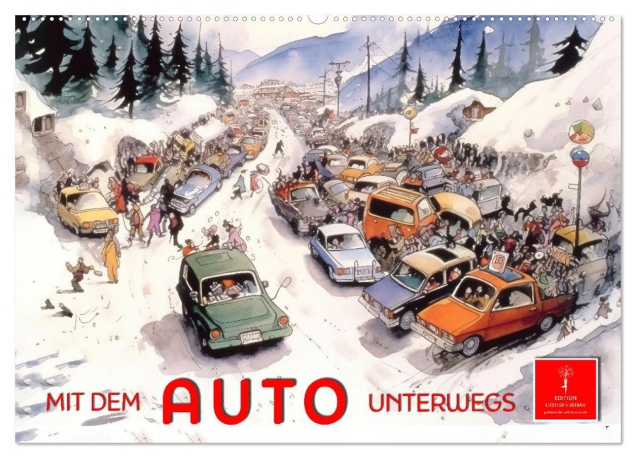 Mit dem Auto unterwegs (Wandkalender 2026 DIN A2 quer), CALVENDO Monatskalender - Peter Roder