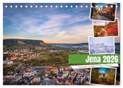 Cover-Bild zum Titel 'Jena - Faszination in Bildern (Tischkalender 2026 DIN A5 quer), CALVENDO Monatskalender' von 'Marcus Beckert Fotografie'