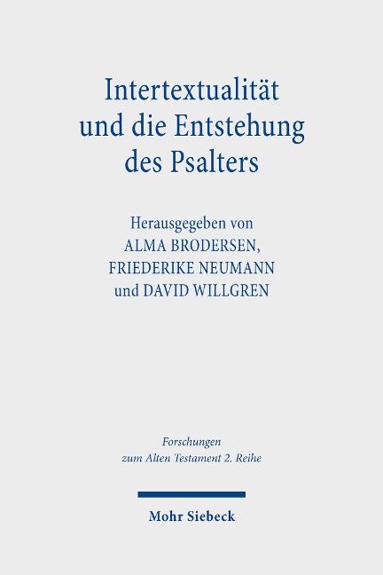 Intertextualität und die Entstehung des Psalters - 