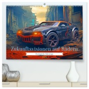 Cover-Bild zum Titel 'Zukunftsvisionen auf Rädern - Dystopische Fahrzeuge (hochwertiger Premium Wandkalender 2026 DIN A2 quer), Kunstdruck in Hochglanz' von 'Rupert Kowalski'